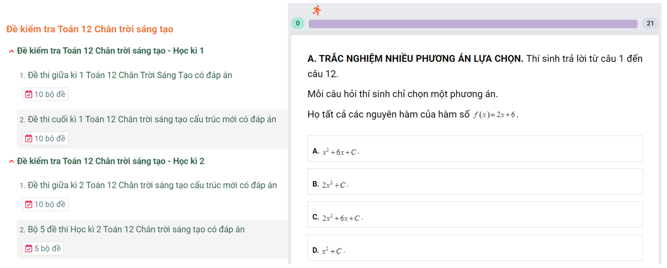 Học online Toán 12 Chân trời sáng tạo (hiệu quả nhất)