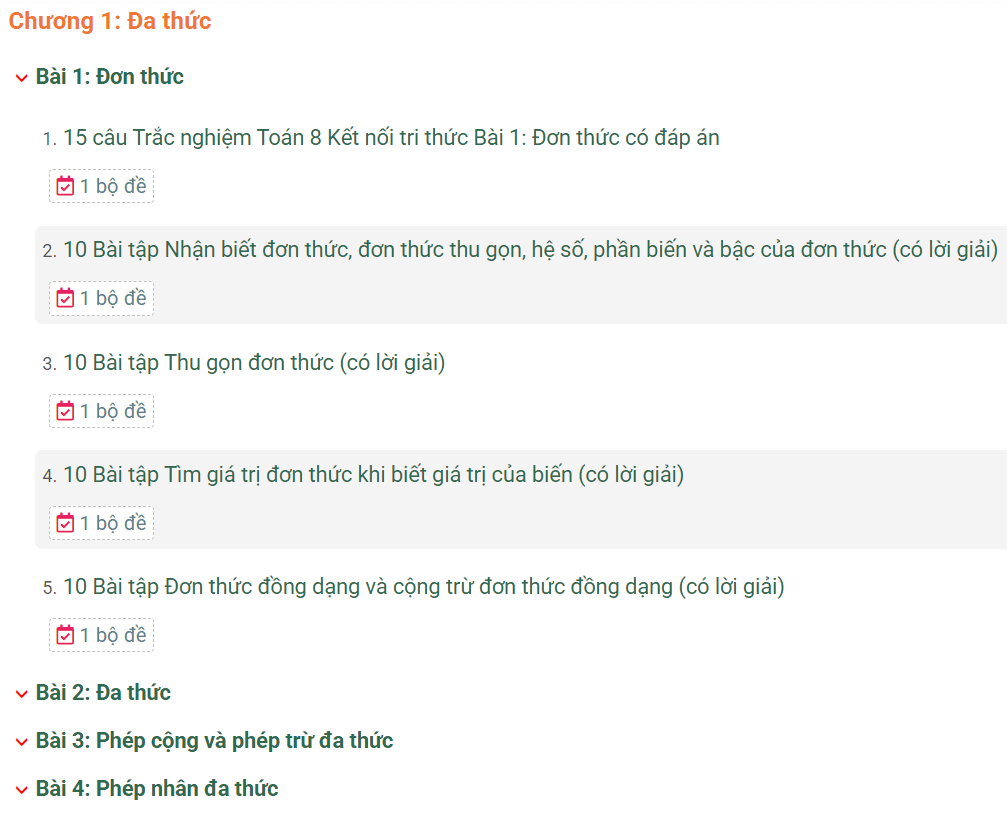 Học online Toán 8 Kết nối tri thức (hiệu quả nhất)