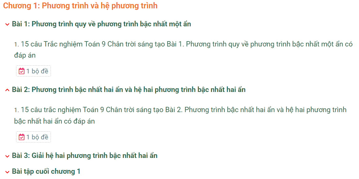 Học online Toán 9 Chân trời sáng tạo (hiệu quả nhất)