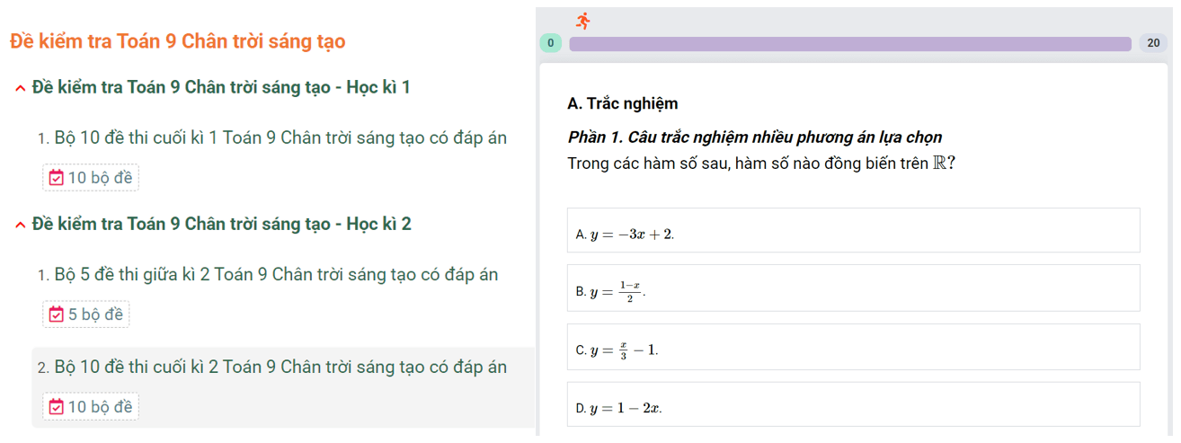 Học online Toán 9 Chân trời sáng tạo (hiệu quả nhất)