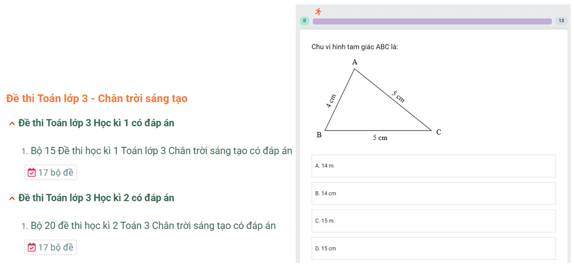 Học online Toán lớp 3 Chân trời sáng tạo (hiệu quả nhất)