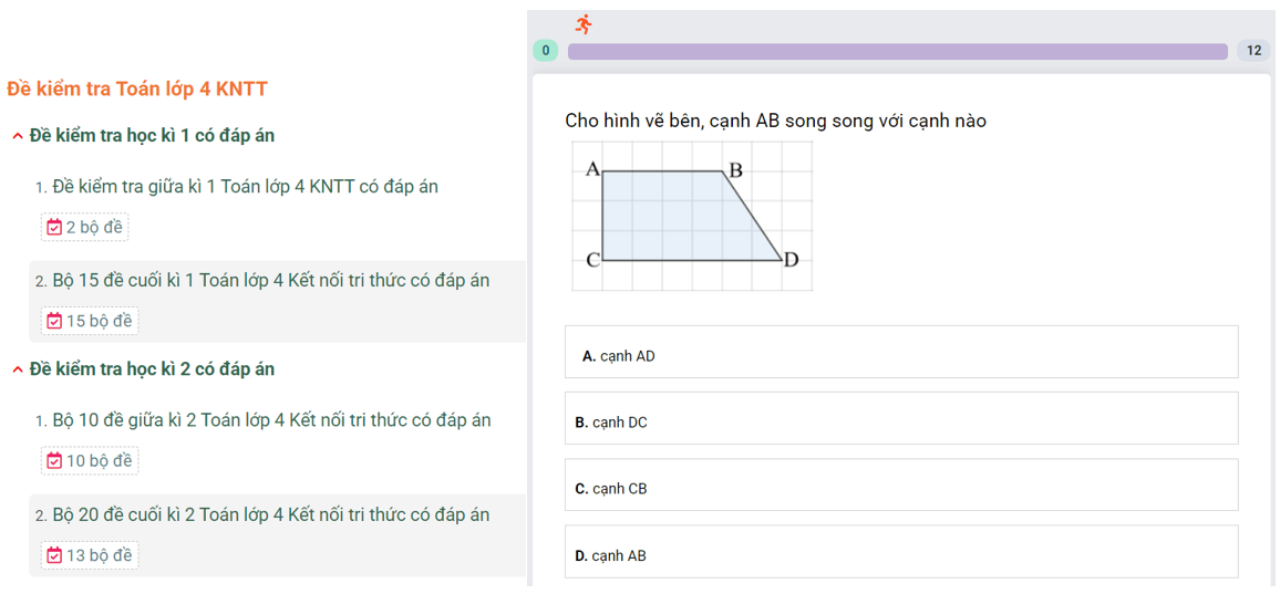 Học online Toán lớp 4 Kết nối tri thức (hiệu quả nhất)