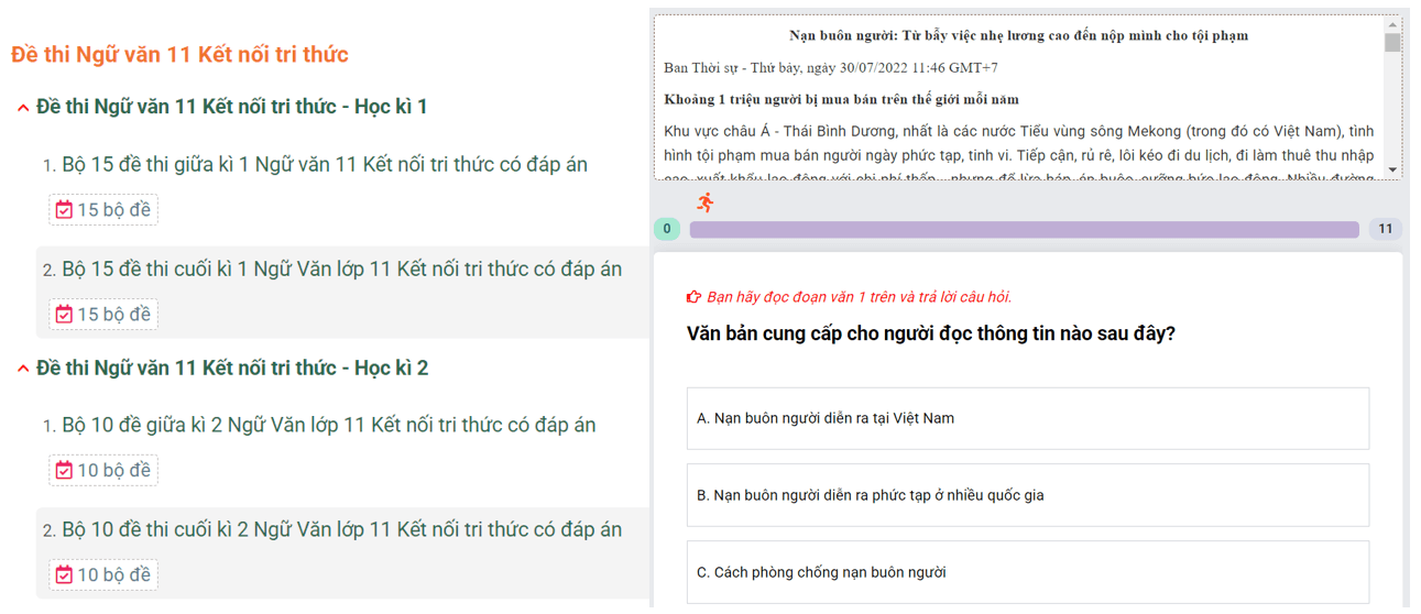 Học online Văn 11 Kết nối tri thức (hiệu quả nhất)