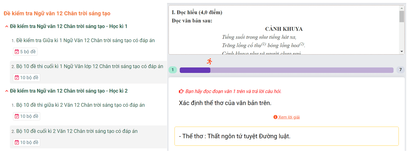 Học online Văn 12 Chân trời sáng tạo (hiệu quả nhất)
