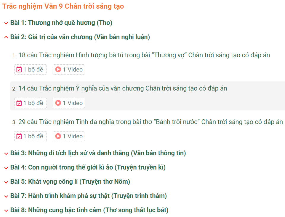 Học online Văn 9 Chân trời sáng tạo (hiệu quả nhất)