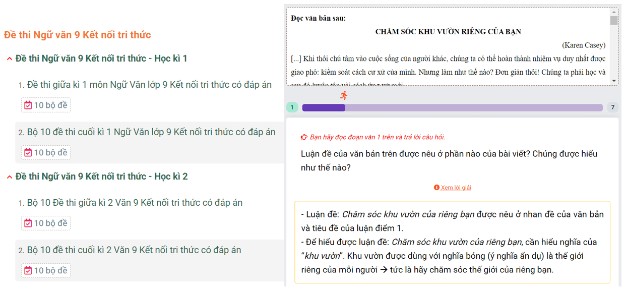 Học online Văn 9 Kết nối tri thức (hiệu quả nhất)