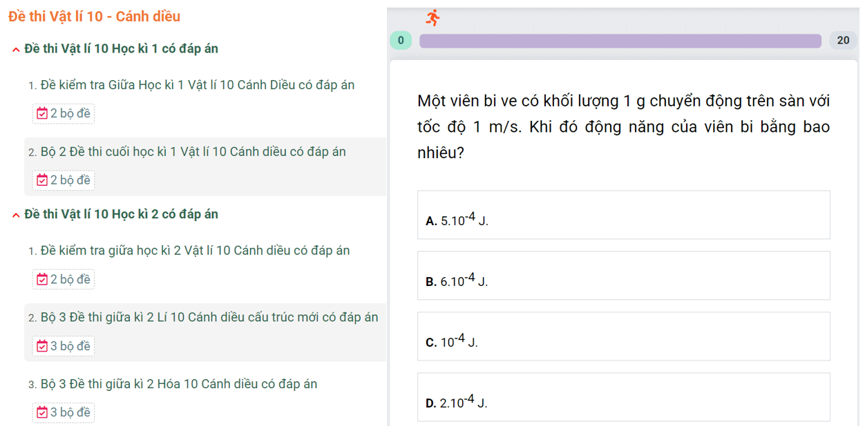 Học online Vật Lí 10 Cánh diều (hiệu quả nhất)