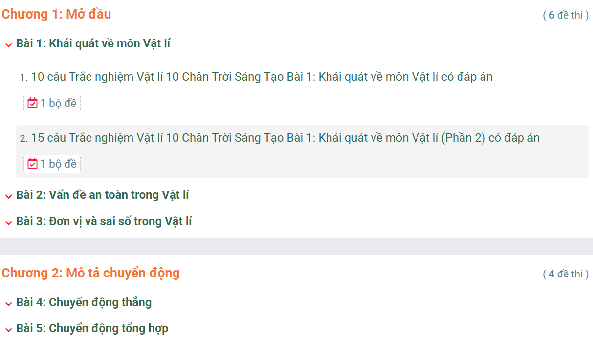 Học online Vật Lí 10 Chân trời sáng tạo (hiệu quả nhất)