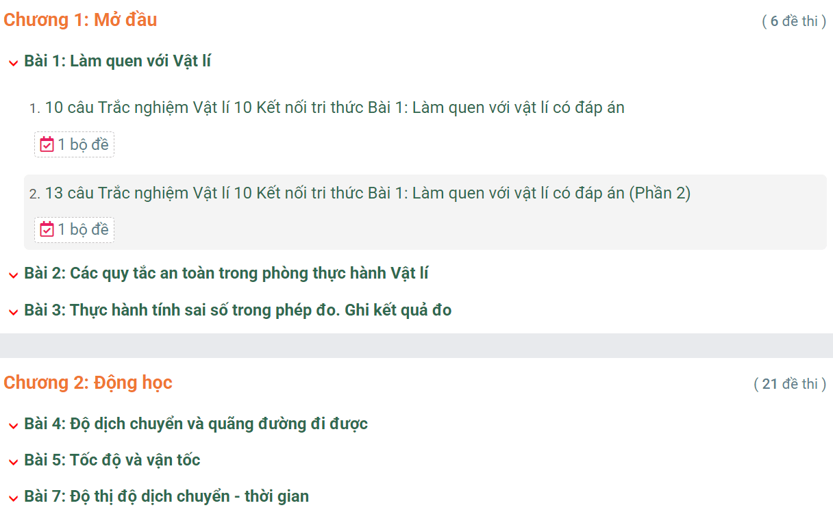 Học online Vật Lí 10 Kết nối tri thức (hiệu quả nhất)