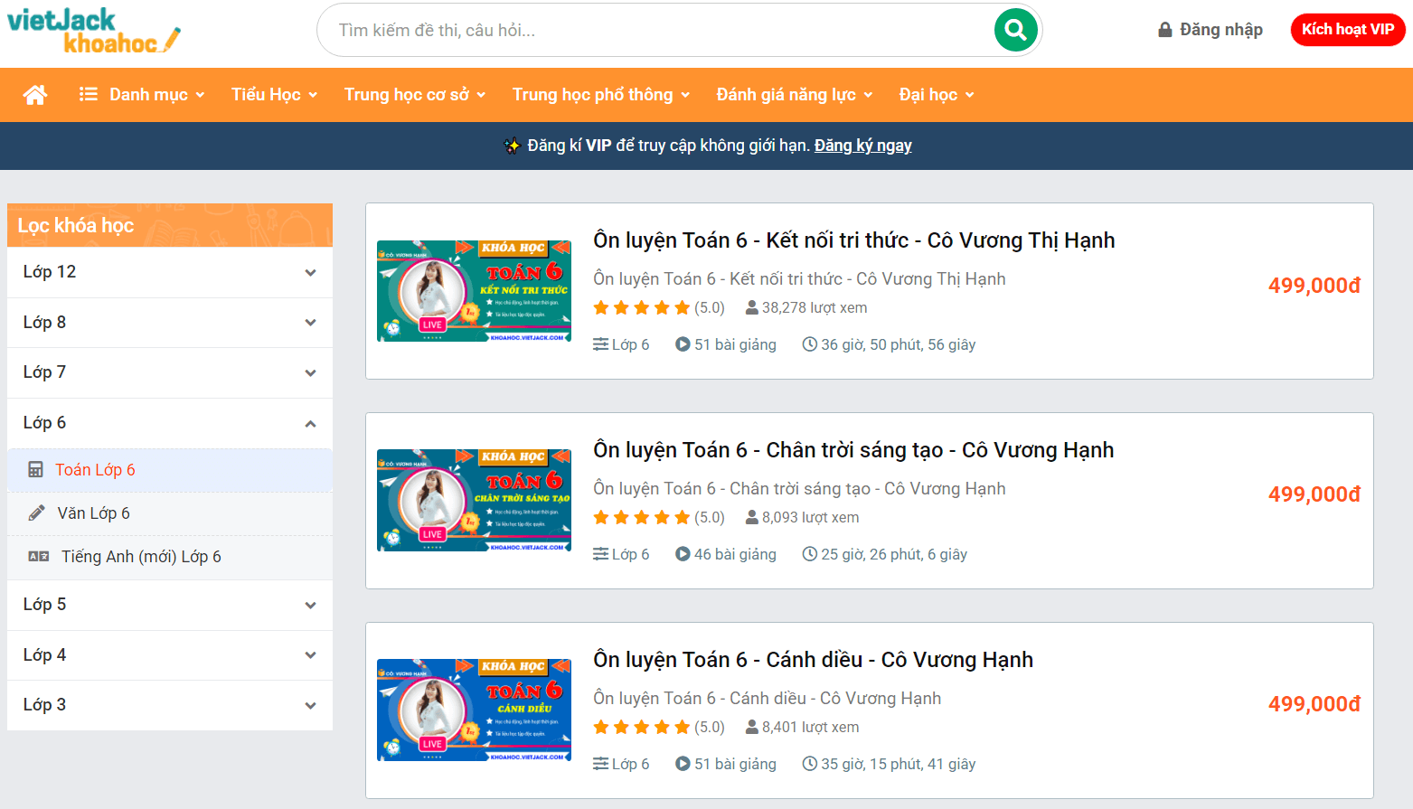 (Video) Khóa học online Toán 6 Chân trời sáng tạo (hay nhất)