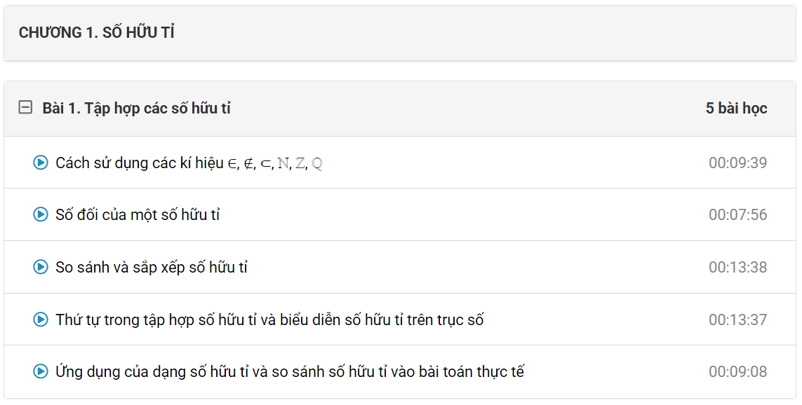 Khóa học online Toán 7 Chân trời sáng tạo (hay nhất)