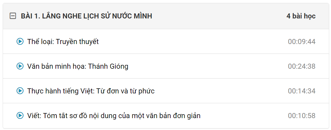 Khóa học online Văn 6 Chân trời sáng tạo (hay nhất)