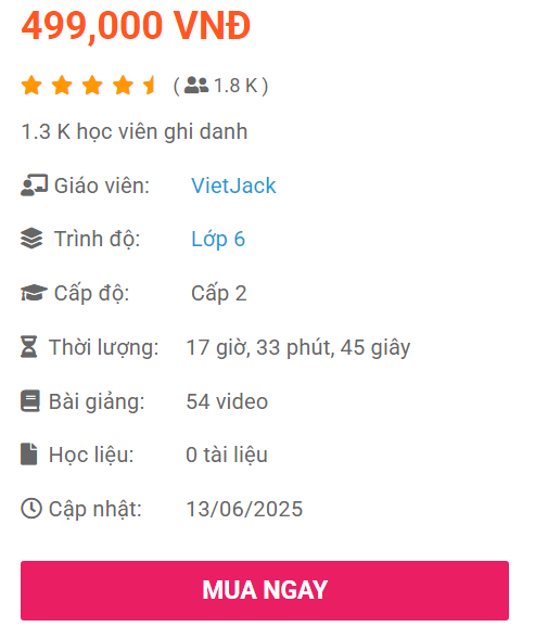 (Video) Khóa học online Văn 6 Chân trời sáng tạo (hay nhất)
