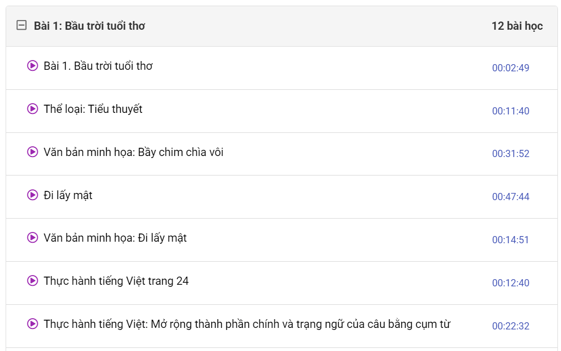 (Video) Khóa học online Văn 7 Kết nối tri thức (hay nhất)