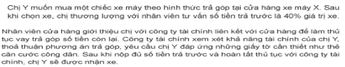 Chị Y có trách nhiệm gì trong việc trả góp của công ty tài chính để mua xe?