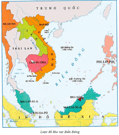 Lý thuyết Lịch Sử 11 Cánh diều Bài 12: Vị trí và tầm quan trọng của biển Đông