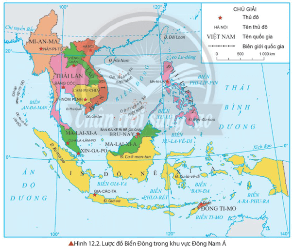 Nêu vị trí địa chiến lược của Việt Nam xem thêm hình 12.2 bài 12 trang 77