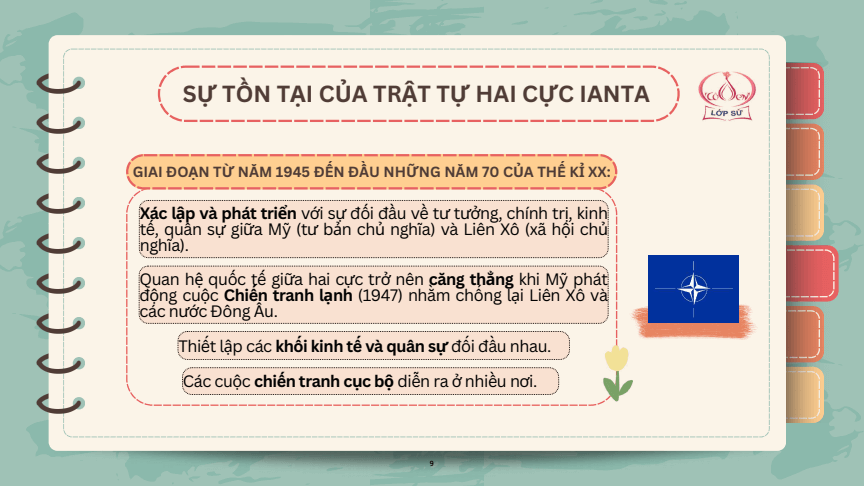 Sơ đồ tư duy Lịch Sử 12 Kết nối tri thức Bài 2: Trật tự thế giới trong Chiến tranh lạnh