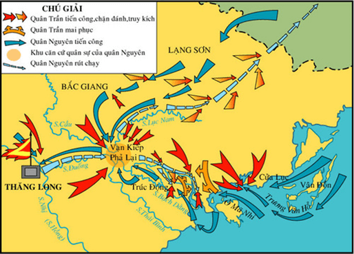 Lý thuyết Lịch Sử 7 Cánh diều Bài 17: Ba lần kháng chiến chống quân xâm lược Mông-Nguyên của nhà Trần (thế kỉ XIII)