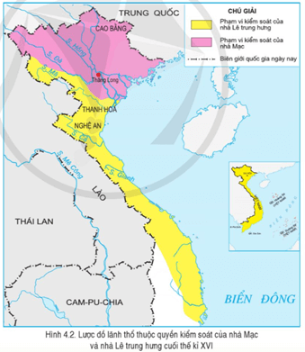 Đọc thông tin, tư liệu và quan sát hình 4.2: Nêu hệ quả của cuộc xung đột Nam - Bắc triều