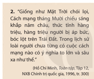 Khai thác tư liệu 2 và cho biết Hồ Chí Minh đã đánh giá thế nào về vai trò 