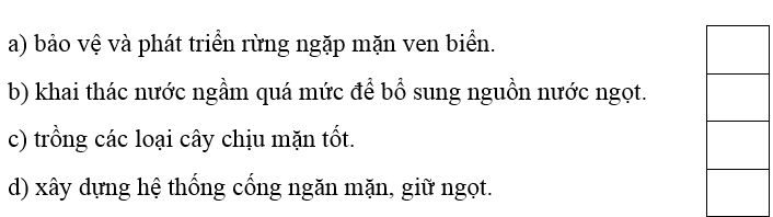 Trắc nghiệm Lịch Sử và Địa Lí lớp 4 Chân trời sáng tạo Bài 23 (có đáp án): Thiên nhiên vùng Nam Bộ