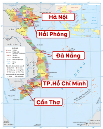 Trắc nghiệm Lịch Sử và Địa Lí lớp 5 Cánh diều Bài 1 (có đáp án): Vị trí địa lí, lãnh thổ, đơn vị hành chính, Quốc kì, Quốc huy, Quốc ca của Việt Nam