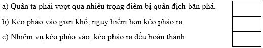 Trắc nghiệm Lịch Sử và Địa Lí lớp 5 Chân trời sáng tạo Bài 14 (có đáp án): Chiến dịch Điện Biên Phủ năm 1954 (ảnh 1)