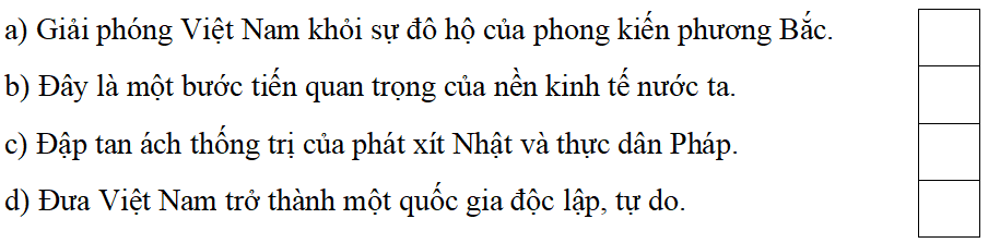 Trắc nghiệm Lịch Sử và Địa Lí lớp 5 Kết nối tri thức Bài 14 (có đáp án): Cách mạng tháng Tám năm 1945