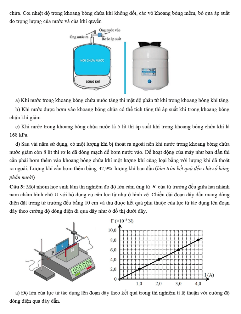Đề thi thử Vật Lí Tốt nghiệp THPT 2025-2026 cụm chuyên môn số 10 (Hải Phòng)