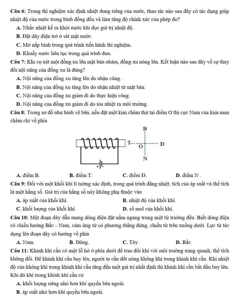 Đề thi thử Vật Lí Tốt nghiệp THPT 2025-2026 liên trường THPT (Nghệ An) (Lần 1)