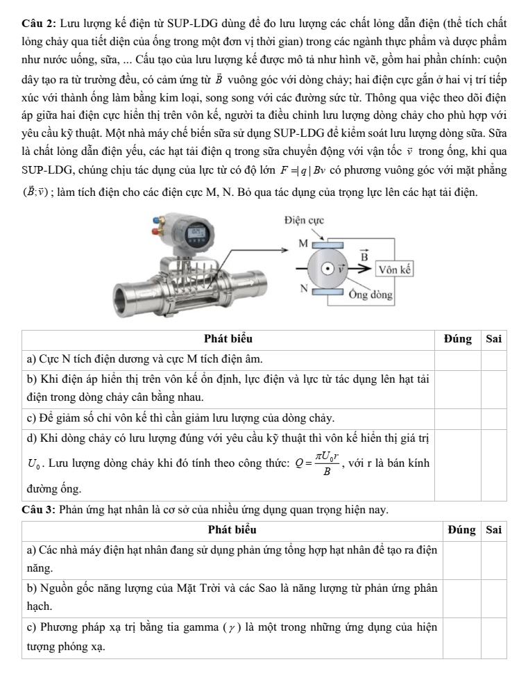 Đề thi thử Vật Lí Tốt nghiệp THPT 2025-2026 liên trường THPT (Nghệ An) (Lần 2)