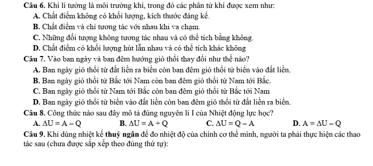Đề thi thử Vật Lí Tốt nghiệp 2025-2026 liên trường THPT (Bắc Ninh - Lần 2)