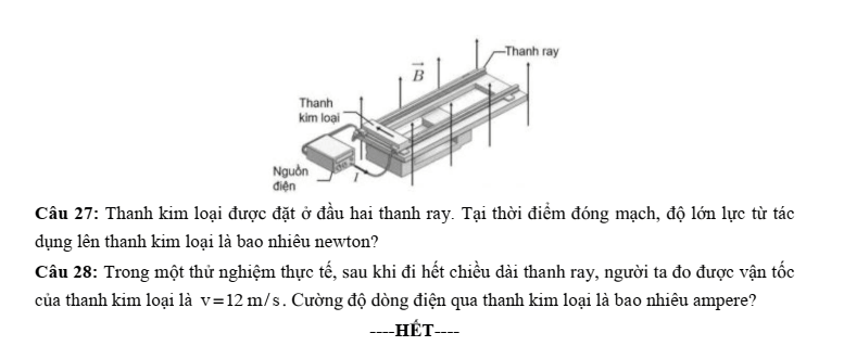 Đề thi thử Vật Lí Tốt nghiệp THPT 2025-2026 Sở Đà Nẵng (Mã 0203)