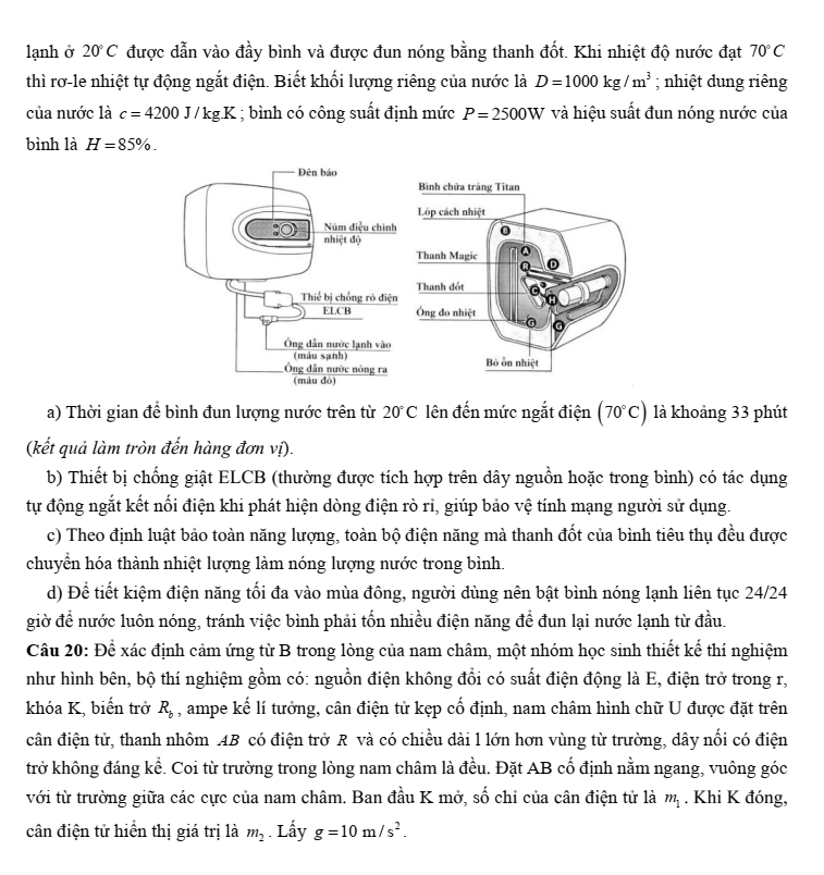 Đề thi thử Vật Lí Tốt nghiệp THPT 2025-2026 Sở Quảng Ninh (Mã 0214)