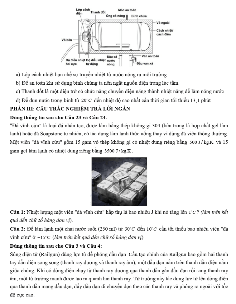 Đề thi thử Vật Lí Tốt nghiệp 2025-2026 trường THPT chuyên Đại học Vinh (Nghệ An)