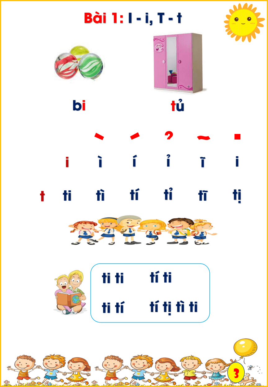 Bé luyện đọc chuẩn bị vào lớp 1