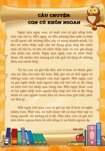 Phiếu đọc truyện cho bé