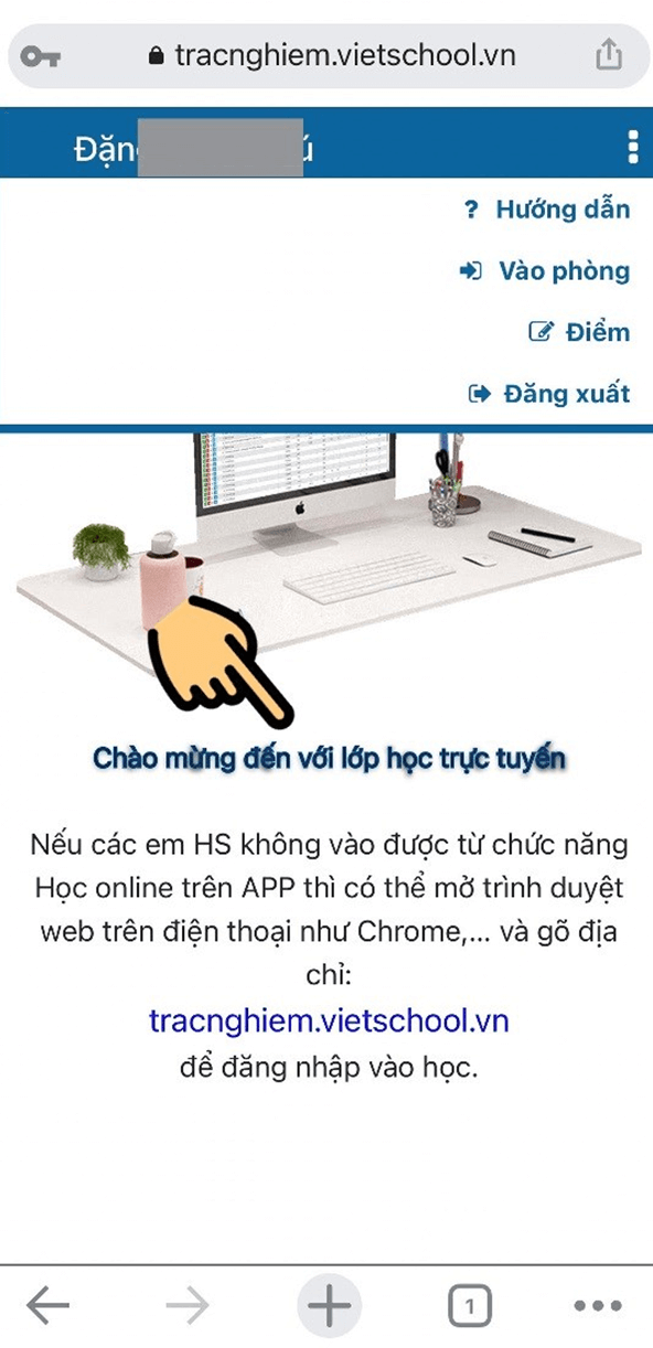 Cách đăng nhập tracnghiem.vietschool.vn làm bài tập cho học sinh