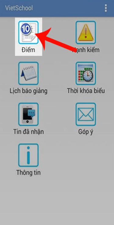 Cách tra cứu kết quả học tập trên VietSchool