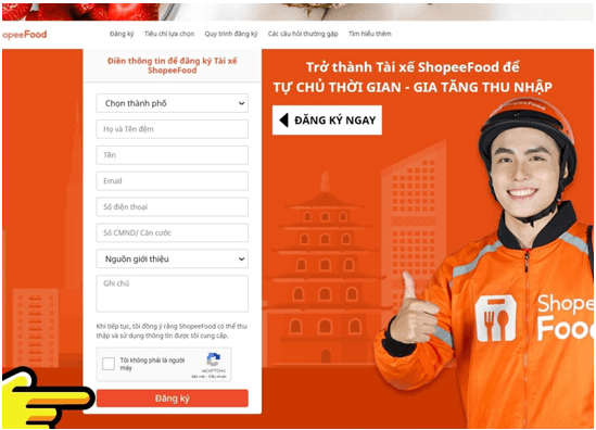 Hướng dẫn đăng ký làm tài xế ShopeeFood online đơn giản, nhanh chóng nhất