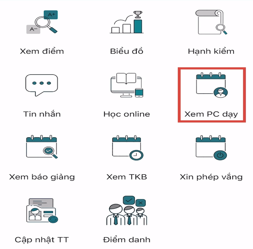 Hướng dẫn tra cứu lớp của học sinh trên Vietschool