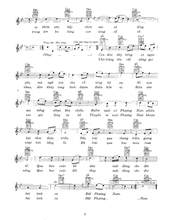 Bài ca đất phương Nam (lời bài hát, lyric chính xác nhất)