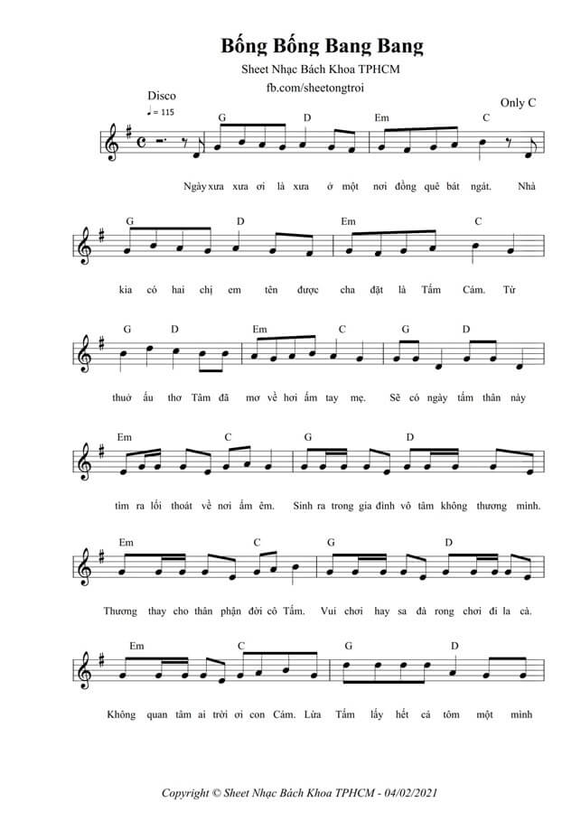 Bống Bống Bang Bang (lời bài hát, lyric chính xác nhất) (ảnh 1)