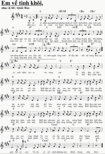 Em về tinh khôi (lời bài hát, lyric chính xác nhất)