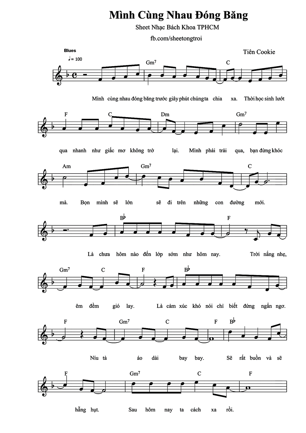 Mình cùng nhau đóng băng (lời bài hát, lyric chính xác nhất)