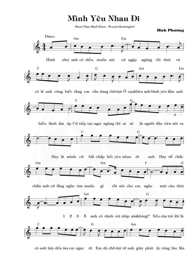 Mình yêu nhau đi (lời bài hát, lyric chính xác nhất)