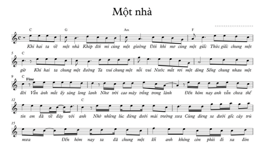 Một nhà (lời bài hát, lyric chính xác nhất)