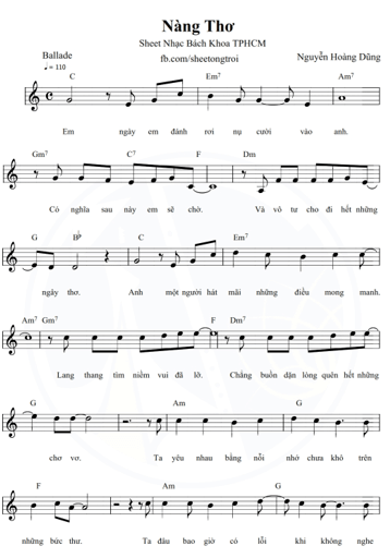 Nàng thơ (lời bài hát, lyric chính xác nhất)