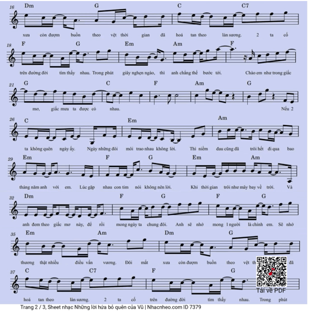 Những lời hứa bỏ quên (lời bài hát, lyric chính xác nhất)